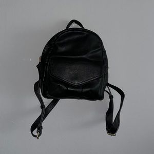 black vegan backpack